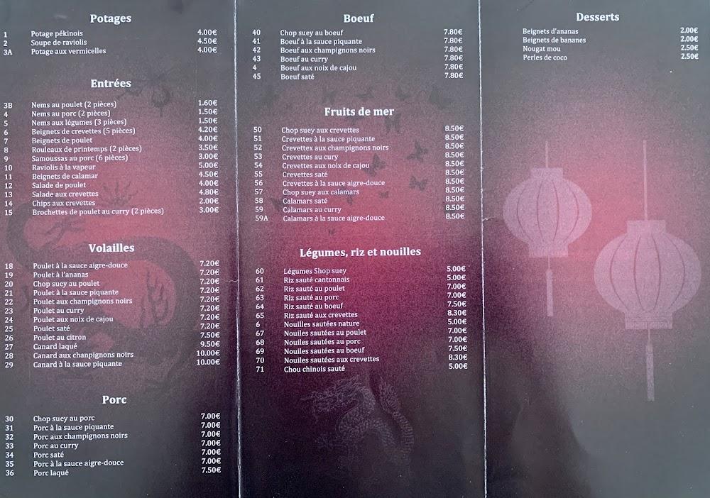 Chinexpress - Menu Image 1